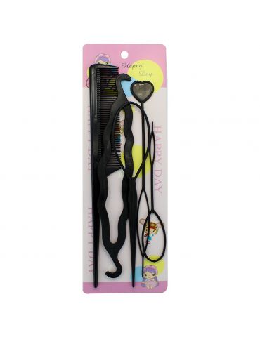 SET DE 5 ACCESORIOS PARA PEINADOS