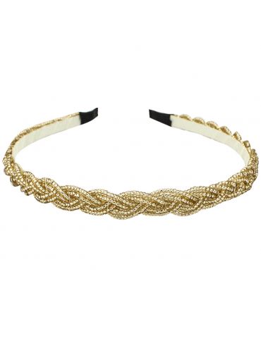 DIADEMA DE CRISTAL TRENZADA