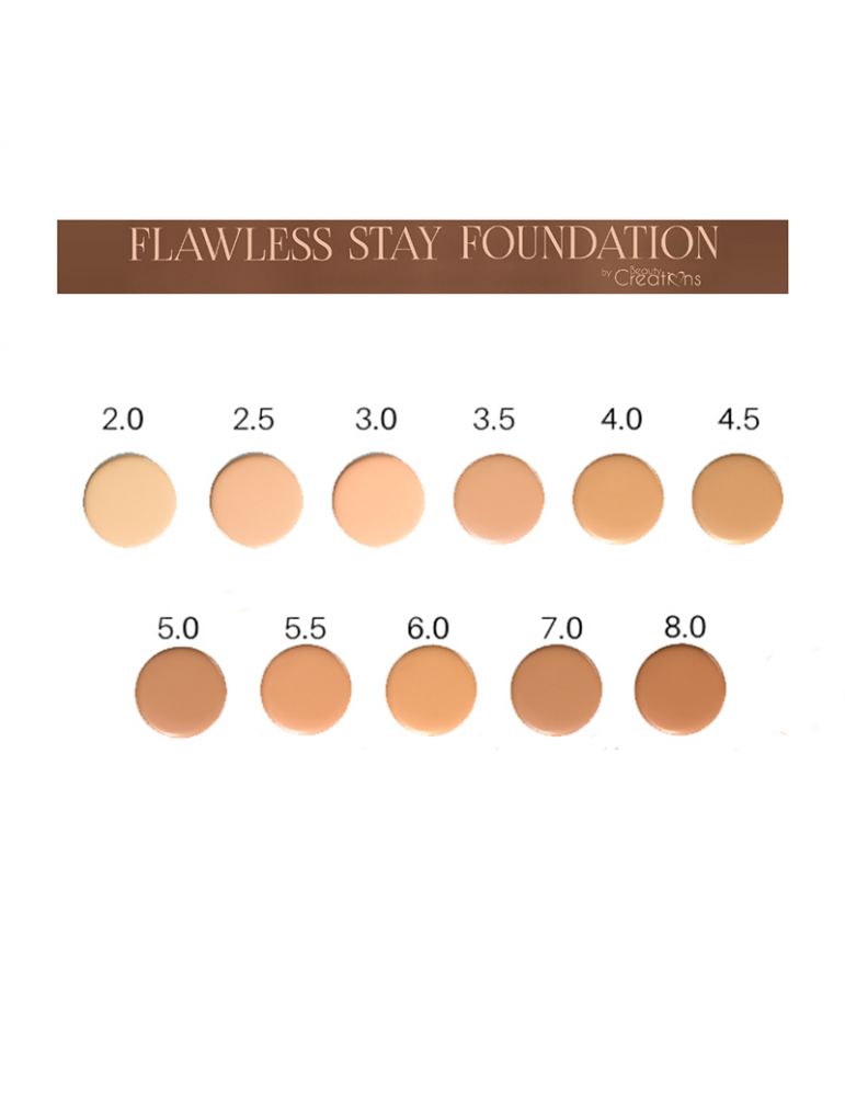 MAQUILLAJE FLAWLESS STAY FOUNDATION BEAUTY CREATIONS