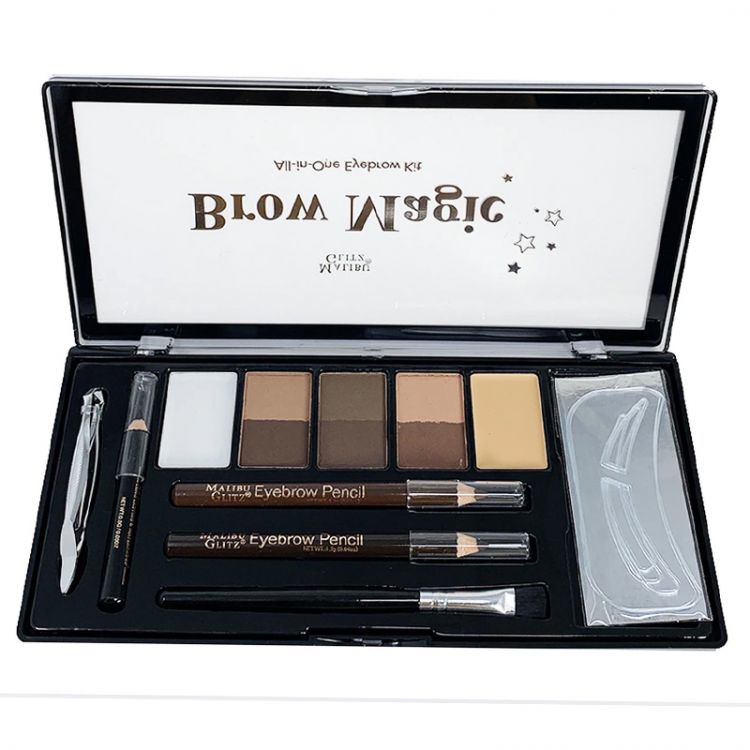 KIT PARA CEJAS TODO EN UNO - BROW MAGIC MALIBU GLITZ KIT PARA CEJAS TODO EN UNO - BROW MAGIC MALIBU GLITZ