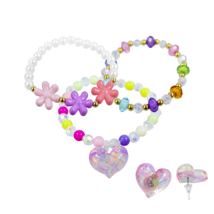 SET DE PULSERAS CON ARETE PARA NIÑA SET DE PULSERAS CON ARETE PARA NIÑA