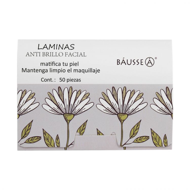 LAMINAS ANTI BRILLO FACIAL 50 PZAS.
