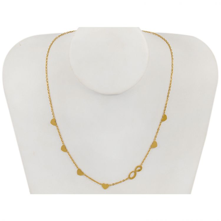 COLLAR DIJES DE CORAZÓN E INFINITO COLLAR DIJES DE CORAZÓN E INFINITO