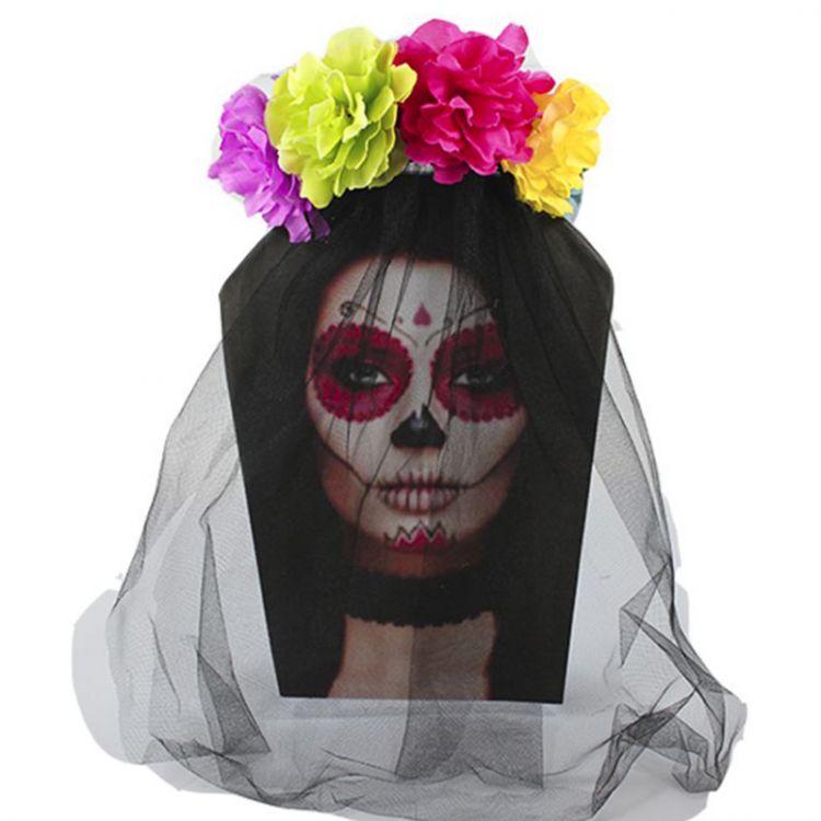 DIADEMA PARA DISFRAZ DE CATRINA