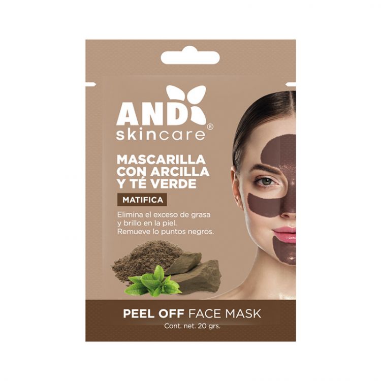 MASCARILLA PEEL OFF CON ARCILLA Y TÉ VERDE