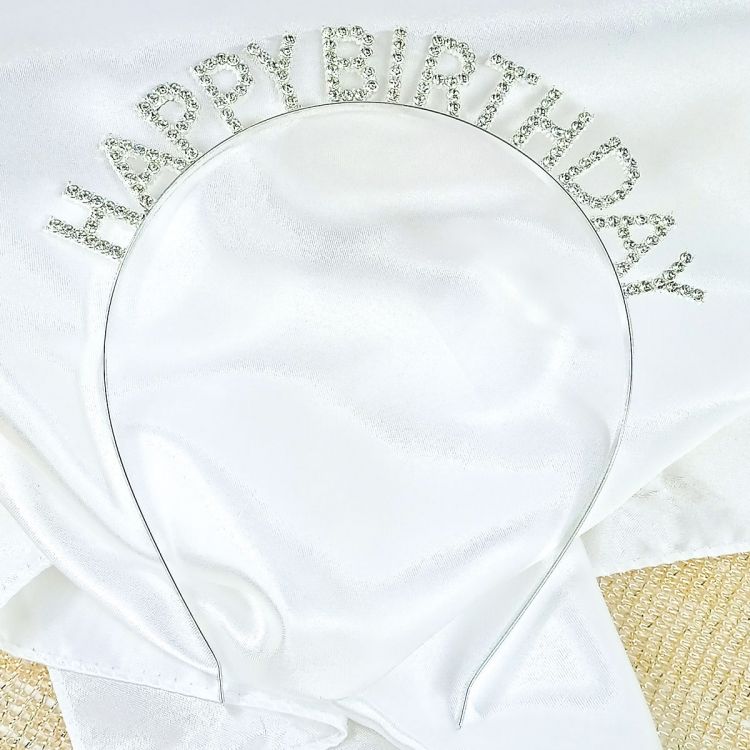 DIADEMA CON PEDRERIA HAPPY BIRTHDAY DIADEMA CON PEDRERIA HAPPY BIRTHDAY