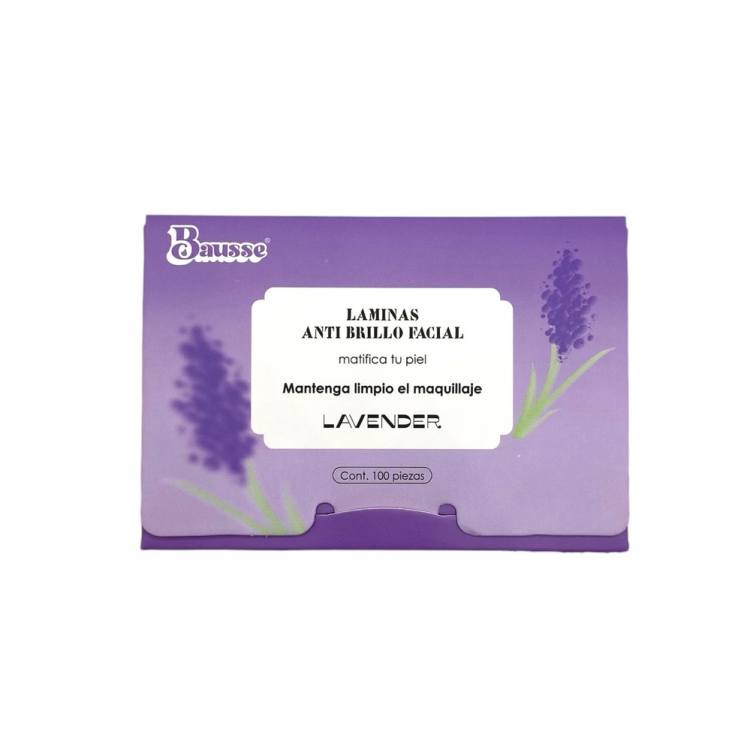 LAMINAS ANTI BRILLO FACIAL LAVENDER BAUSSE