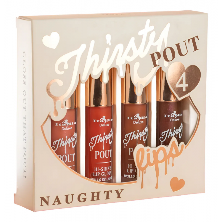 SET LIP GLOSS ITALIA THIRSTY POUT SET LIP GLOSS ITALIA THIRSTY POUT