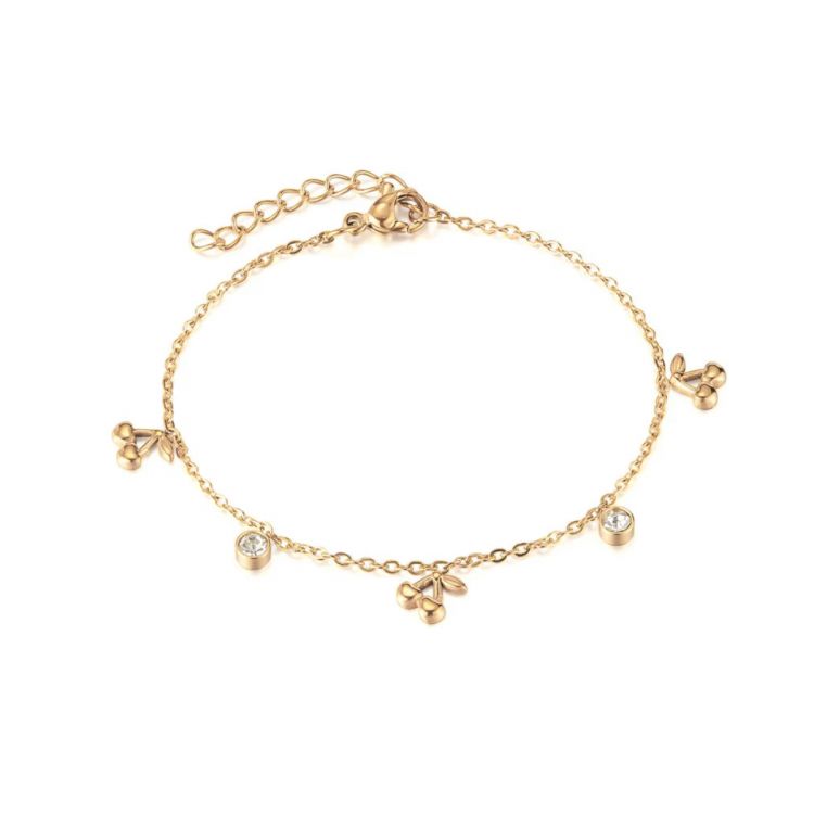 PULSERA DIJES DE CEREZA PULSERA DIJES DE CEREZA