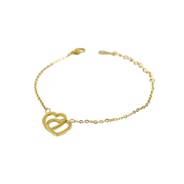 PULSERA CORAZÓN ENTRELAZADO