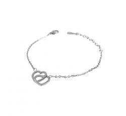 PULSERA CORAZÓN ENTRELAZADO