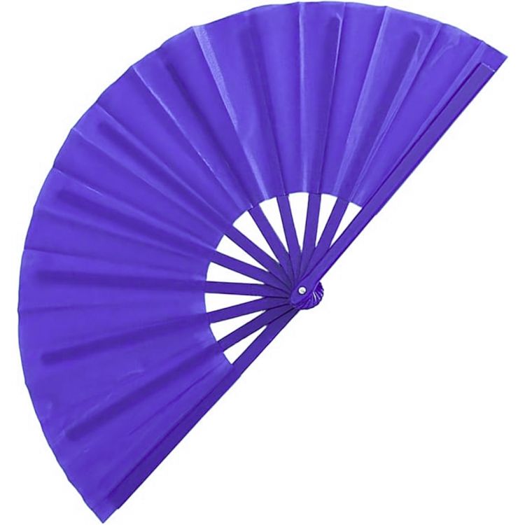ABANICO EXTRA GRANDE PLEGABLE LISO