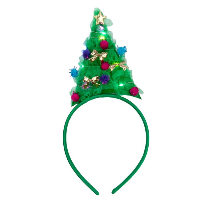 DIADEMA PINO CON LUCES PARPADEANTES DIADEMA PINO CON LUCES PARPADEANTES
