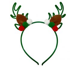 DIADEMA DE RENO CON POMPOM DIADEMA DE RENO CON POMPOM