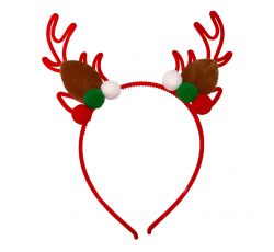 DIADEMA DE RENO CON POMPOM