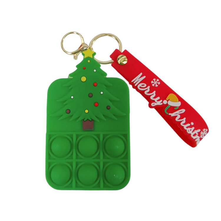 MONEDERO-LLAVERO POP IT NAVIDEÑO