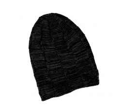 GORRO TEJIDO DISEÑO DE CUADROS
