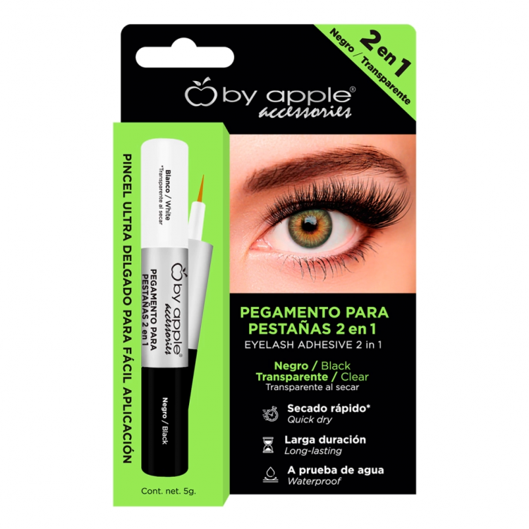 ADHESIVO P/PESTAÑA 2 EN 1 BY APPLE