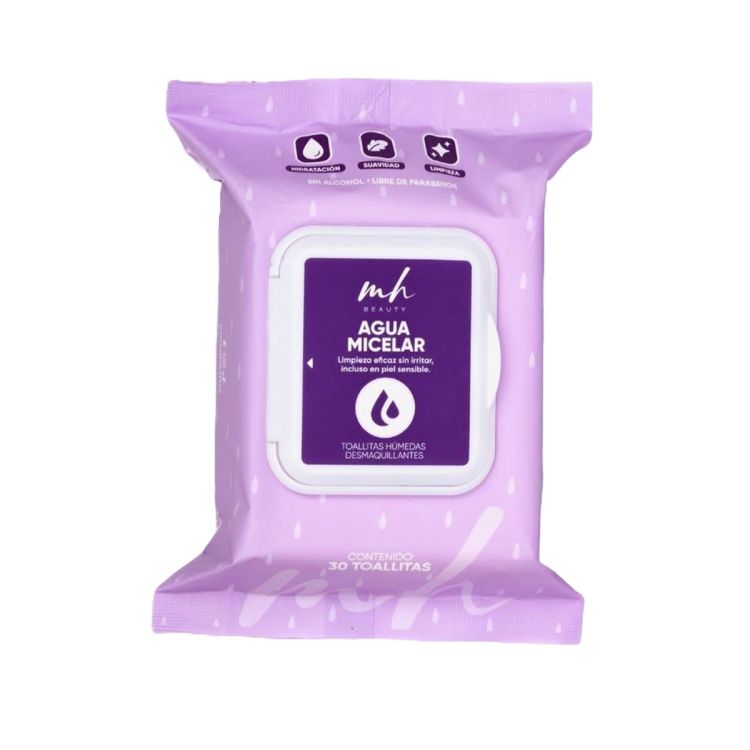 TOALLITAS DESMAQUILLANTES AGUA MICELAR-MH BEAUTY