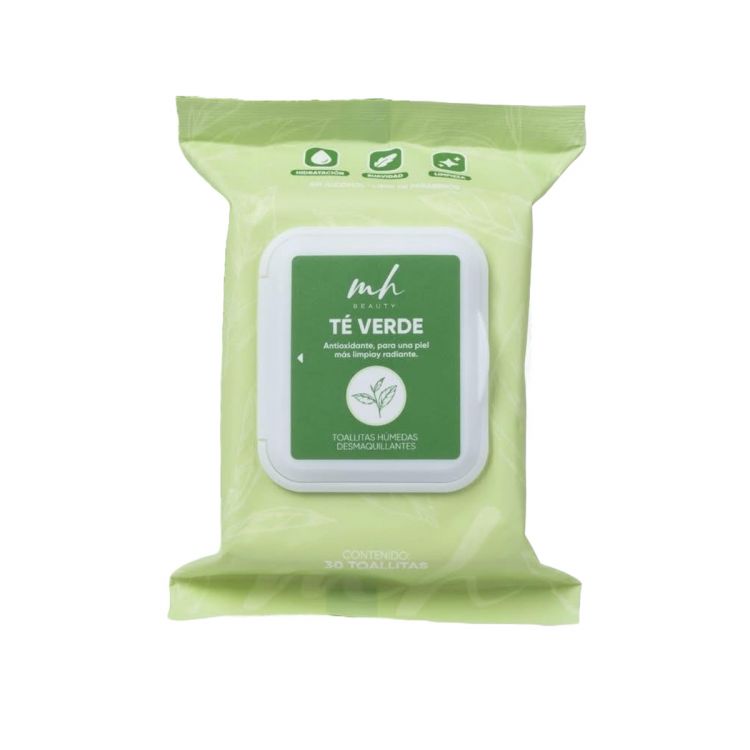 TOALLITAS DESMAQUILLANTES TE VERDE - MH BEAUTY