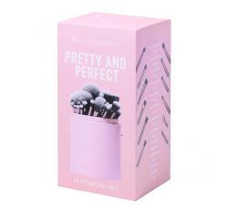 SET DE BROCHAS CON ESTUCHE CILINDRO- BEAUTY CREATIONS