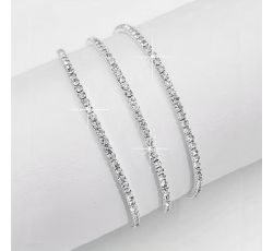 SET DE PULSERA  3 LINEAS RHINESTONE