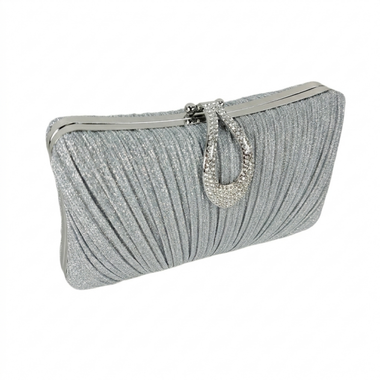 BOLSO CLUTCH CON BROCHE DE CRISTAL