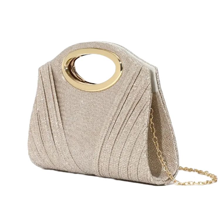 BOLSO ELEGANTE LINEAS PLISADAS