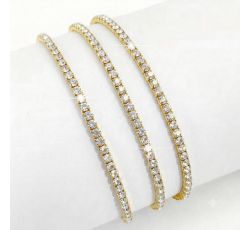 SET DE PULSERA  3 LINEAS RHINESTONE