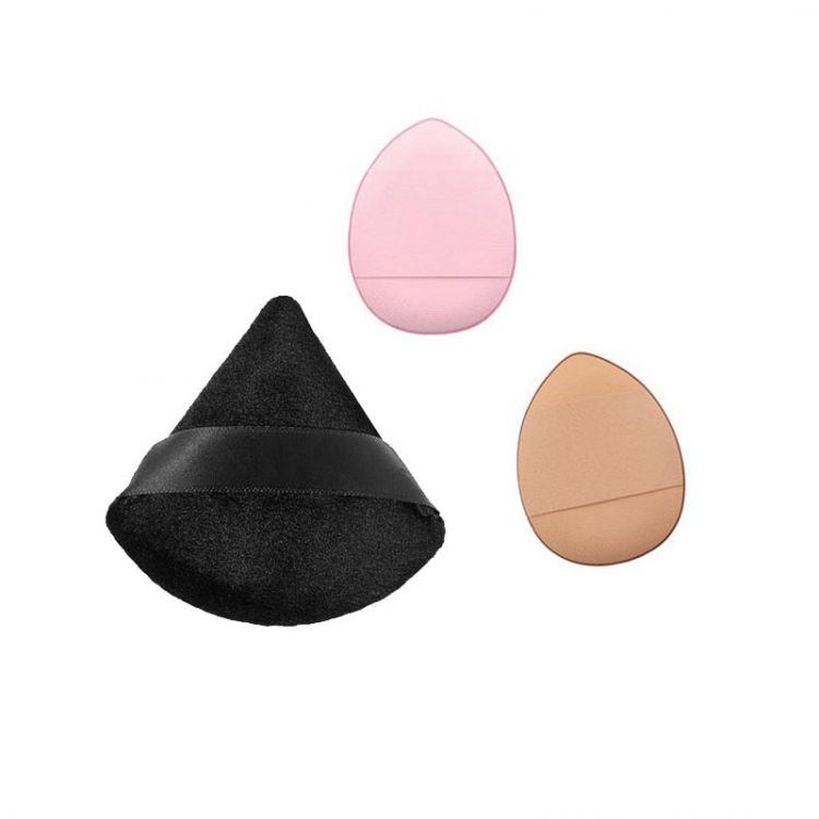 SET DE ESPONJAS Y BORLA  P/MAQUILLAJE