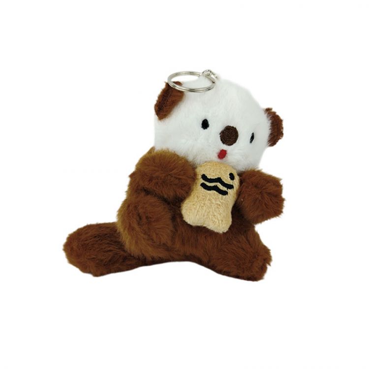 LLAVERO PELUCHE NUTRIA MARINA