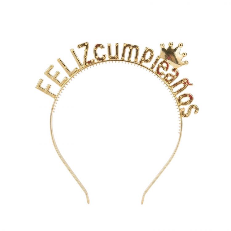 DIADEMA  "FELIZ CUMPLEAÑOS"