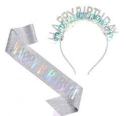 KIT HAPPY BIRTHDAY - BANDA Y DIADEMA
