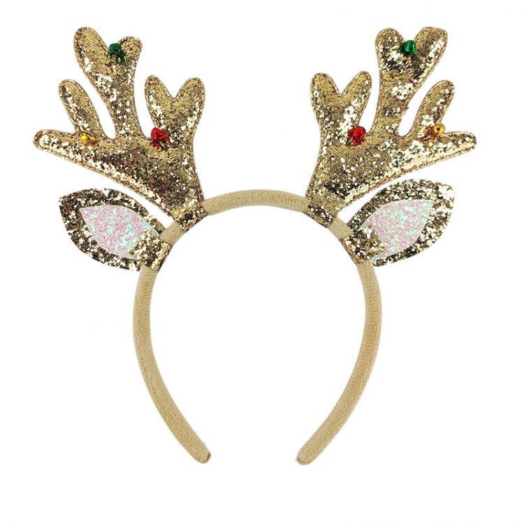 DIADEMA DE  RENO CON CASCABELES
