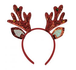 DIADEMA DE  RENO CON CASCABELES